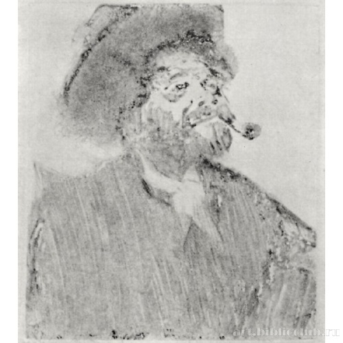 Мужчина с трубкой (Гравер Марселлен Дебутен)