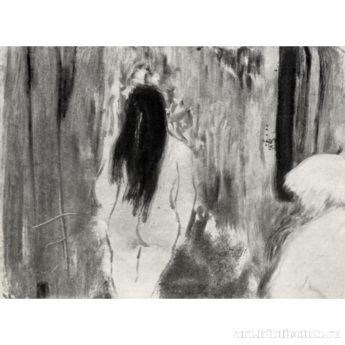 Обнаженная в комнате, фигура со спины