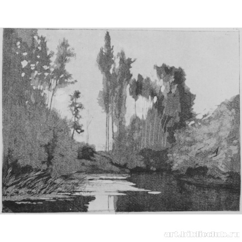 Олени на берегу (Воспоминание об островах в Безоне), первое состояние