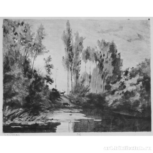 Олени на берегу (Воспоминание об островах в Безоне), второе состояние