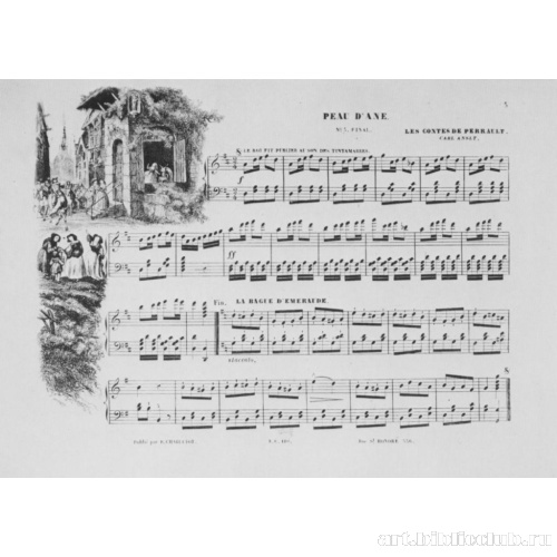 Иллюстрация к положенным на музыку сказкам Перро: «Ослиная шкура»