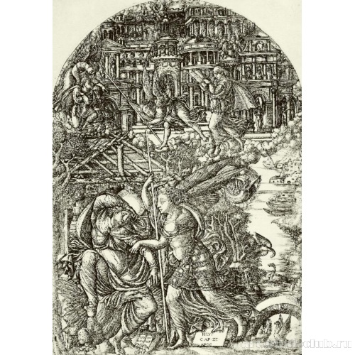 Иллюстрация к «Апокалипсису». Во сне ангел показывает Иоанну Новый Иерусалим