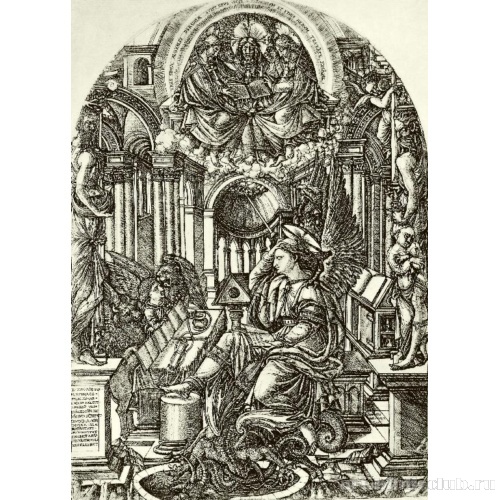 Иллюстрация к «Апокалипсису». Иоанн на Патмосе