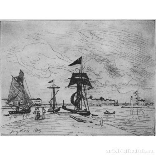 Деревянный мол в гавани Онфлера