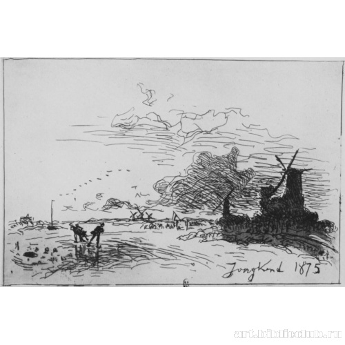 Канал в Голландии в окрестностях Роттердама (Зима)