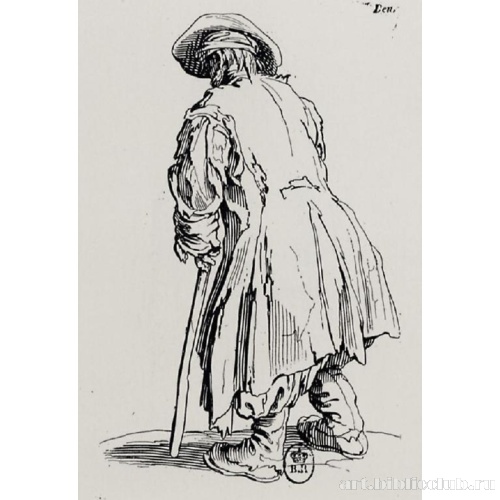 Серия «Нищие»: Нищий с клюкой со спины