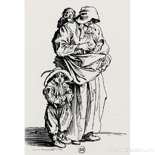 Серия «Нищие»: Нищенка с тремя детьми