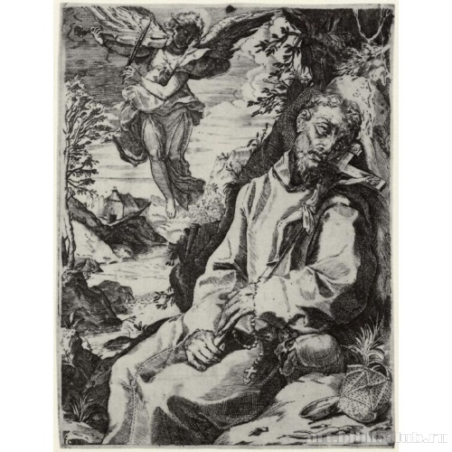 Святой Франциск и музицирующий ангел