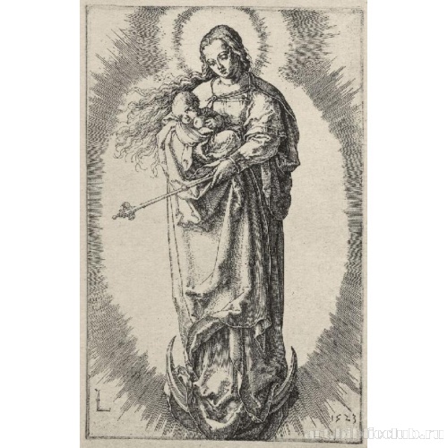 Мадонна полумесяце со скипетром