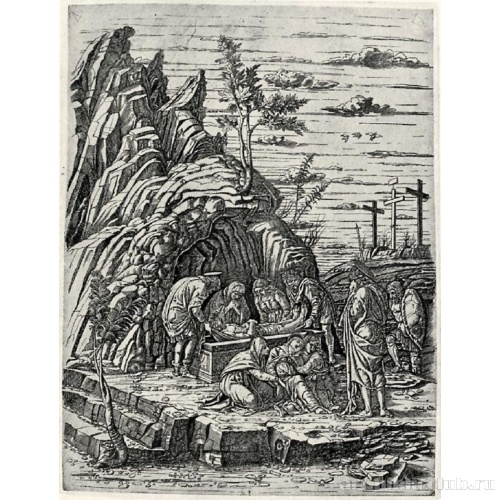 Положение во гроб (с тремя птицами)