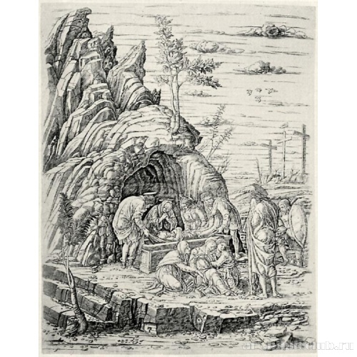 Положение во гроб (с четырьмя птицами)