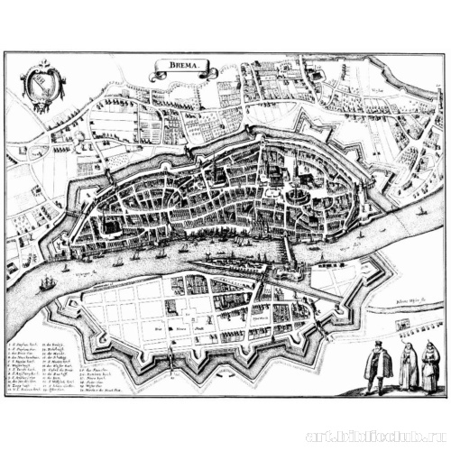Бремен, панорамный план с юга