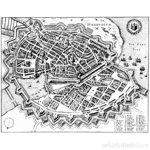 Гамбург, панорамный план