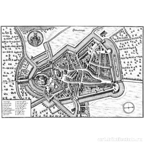 Ольденбург, панорамный план с востока