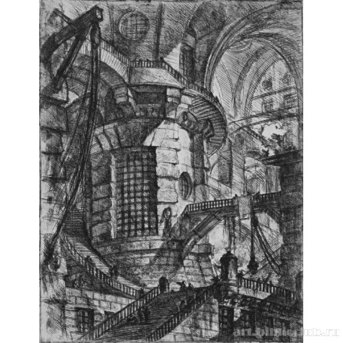 Серия «Тюрьмы» [03], лист III, первое состояние