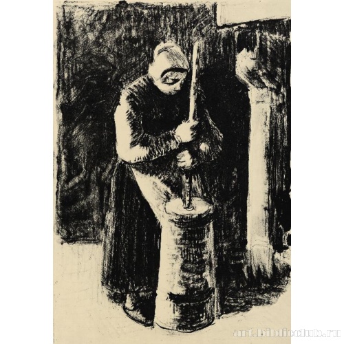 Крестьянка, сбивающая масло