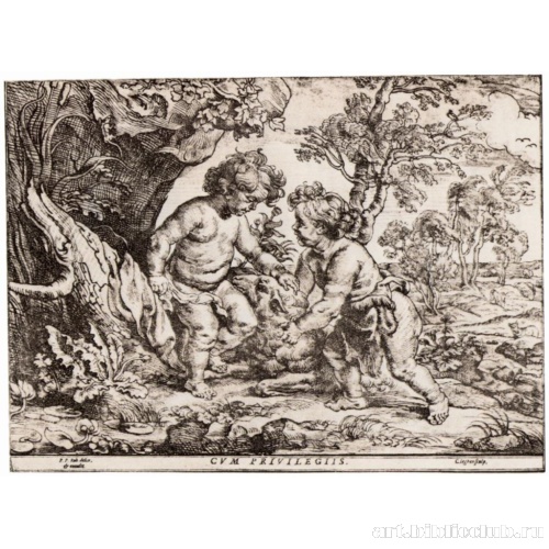 Младенцы Иисус и Иоанн Креститель, играющие с ягненком