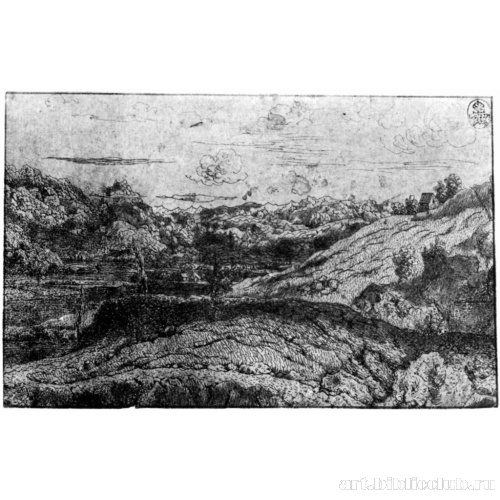 Речная долина с четырьмя деревьями