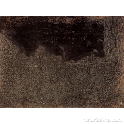 Пейзаж с горами и ущельями и путником справа