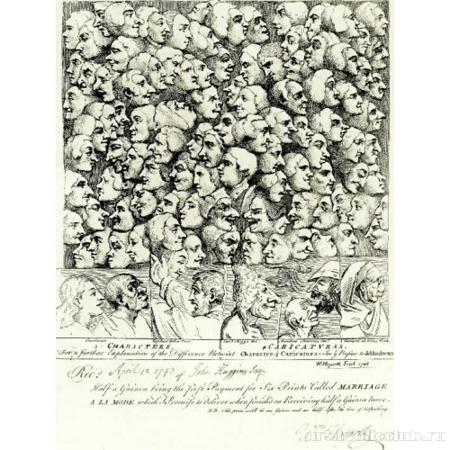 Физиогномические этюды и карикатуры