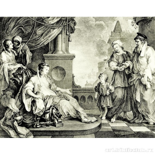 Маленький Моисей перед дочерью фараона