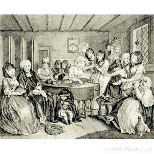 Серия «Карьера распутницы» [06], шестой лист: Похороны