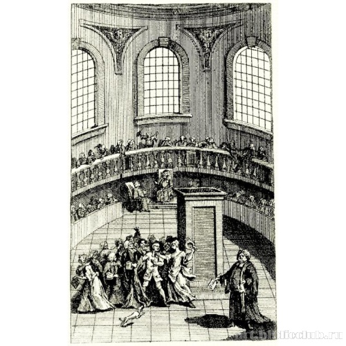 Фронтиспис к «Землянину, или Тайной истории Оксфордского университета» Николаса Амхерста