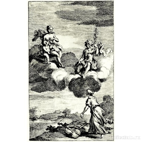 Фронтиспис к изданию Ричарда Левериджа «Сборник песен 1727»