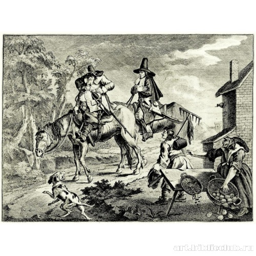 Большие иллюстрации к поэме Сэмюэля Батлера «Гудибрас» [02], Гудибрас отправляется в путь