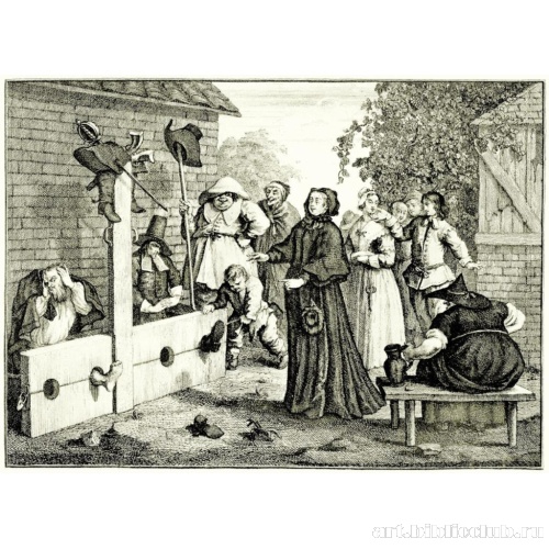 Большие иллюстрации к поэме Сэмюэля Батлера «Гудибрас» [06], Гудибрас в бедственном положении