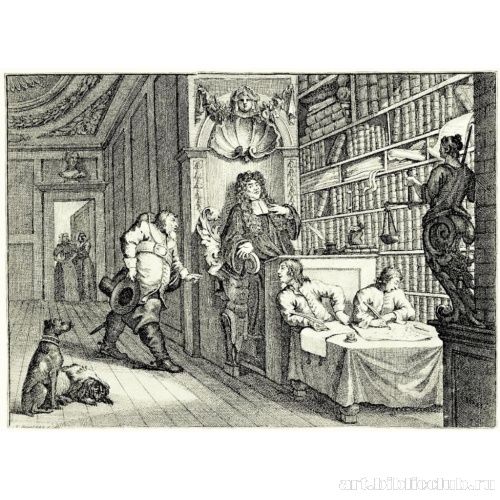 Большие иллюстрации к поэме Сэмюэля Батлера «Гудибрас» [12], Гудибрас перед судьей