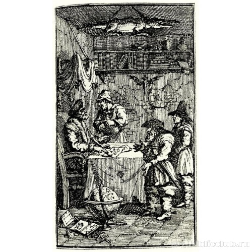 Малые иллюстрации к поэме Сэмюэля Батлера «Гудибрас» [12], Гудибрас навещает Сидрофеля