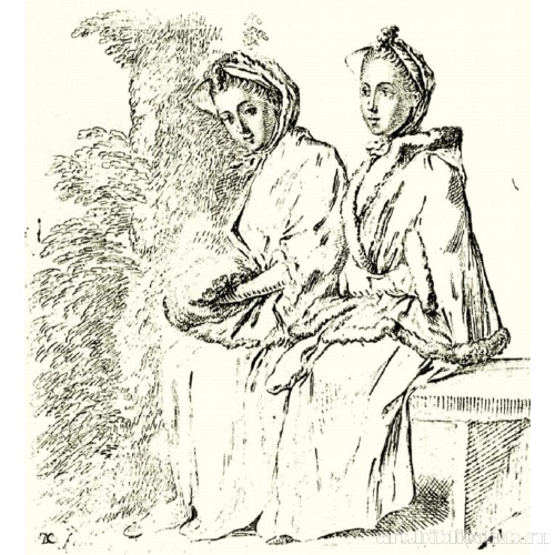 Две женщины под деревом