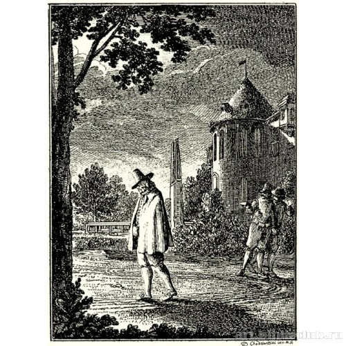 Фронтиспис к «Изящному малому альманаху. В манере Х. Сафтлевена» Фридриха Николаи