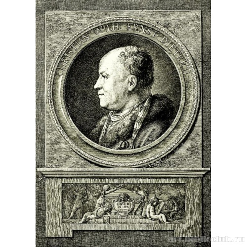 Портрет Кристиана Вильгельма Эрнста Дитриха, дрезденского живописца и гравера