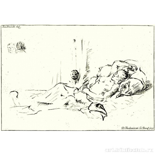 Спящая женщина (с Рембрандта)