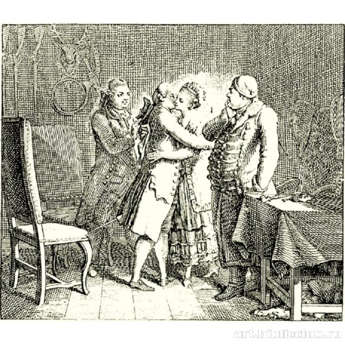 Титульная виньетка к «Радостям юного Вертера» Фридриха Николаи