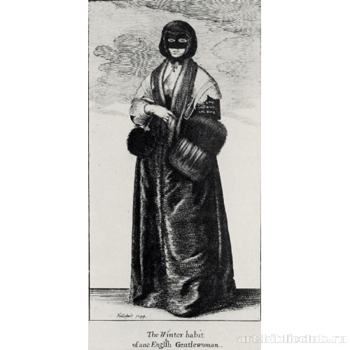 Знатная англичанка в зимнем платье