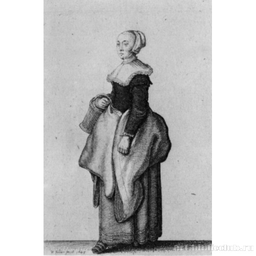 Серия «Женские фигуры в кельнских костюмах». Дочь кельнского горожанина