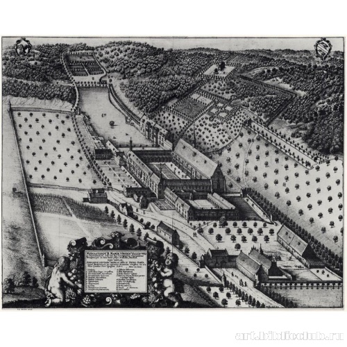 Грунендал, вид монастыря с птичьего полета