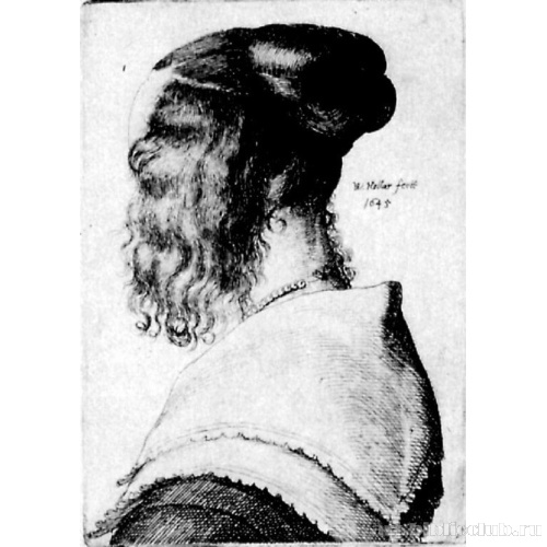 Голова женщины (супруга Холлара?)