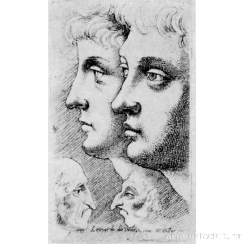 Штудии голов в профиль