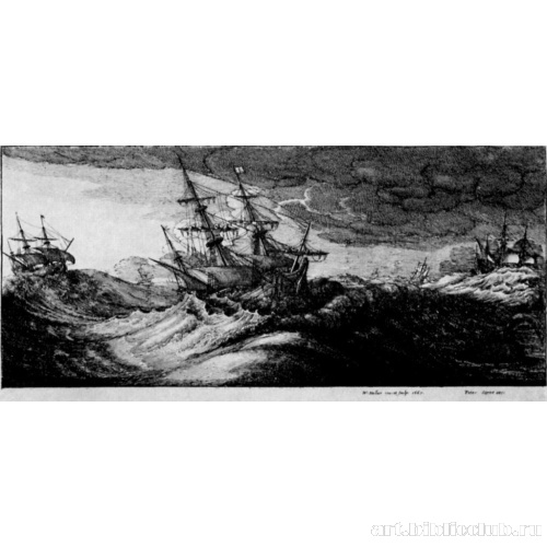 Военные корабли в бурю