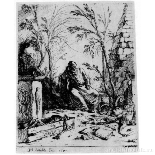 Демокрит, погруженный в размышления