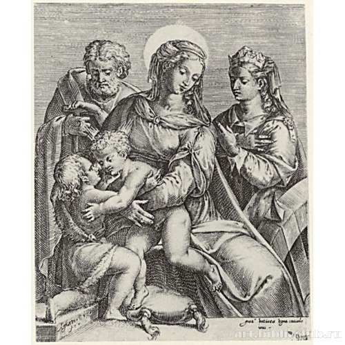 Святое семейство со святой Екатериной Александрийской и Иоанном Крестителем