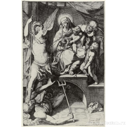 Святое семейство с Иоанном Крестителем и архангелом Михаилом