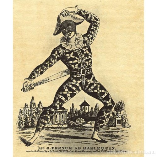 Мистер Френч в виде Арлекина