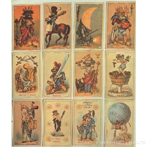 Мифологически-сатирические игральные карты