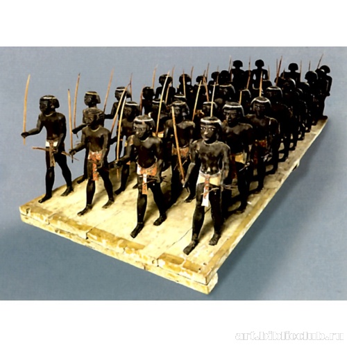 Скульптурная модель нубийского воинского отряда