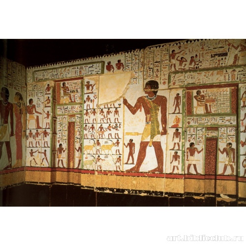 Гробница Мериба: камера для жертвоприношений, западная и южная стены